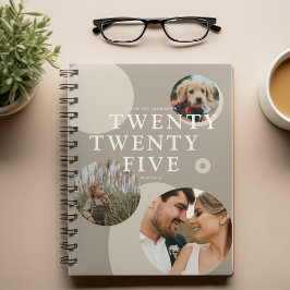 トレンディー抽象芸術フォトコラージュ2025 プランナー手帳