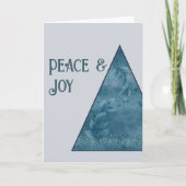 トレンディー抽象芸術ホリデークリスマスツリー冬 シーズンカード (正面)