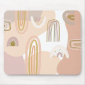 トレンディー抽象芸術レインボーパターンワークスモダンペース マウスパッド (正面)