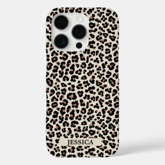 トレンディー抽象芸術動物ヒョウのチータパターン Case-Mate iPhoneケース (裏面)