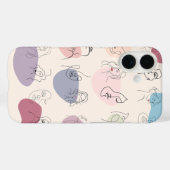 トレンディー抽象芸術女性ラインアートiPhoneケース Case-Mate iPhoneケース (裏面 (横))