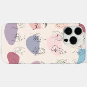 トレンディー抽象芸術女性ラインアートiPhoneケース Case-Mate iPhoneケース (裏面 (横))