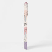 トレンディー抽象芸術女性ラインアートiPhoneケース iPhoneケース (右側面)