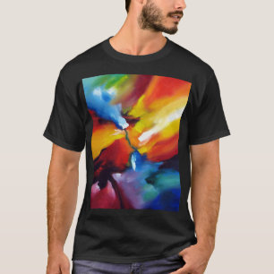 トレンディー抽象芸術絵画表現者のモダン芸術 Tシャツ
