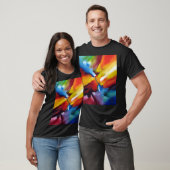 トレンディー抽象芸術絵画表現者のモダン芸術 Tシャツ (ユニセックス)