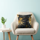 トレンディー抽象芸術黒金ゴールド大理石 クッション (椅子)
