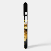 トレンディー抽象芸術黒金ゴールド大理石 Case-Mate iPhoneケース (裏面 / 左)