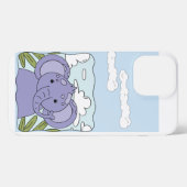 トレンディー抽象芸術 iPhoneケース (裏面横)