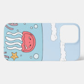 トレンディー抽象芸術 iPhoneケース (裏面横)