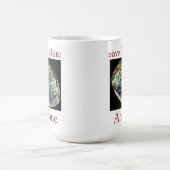 トレンディー救ザホワイトアワビ引用文 モーフィングマグカップ (中央)