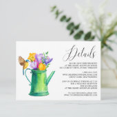 トレンディー散水缶花結婚の詳細 エンクロージャーカード (スタンド正面)