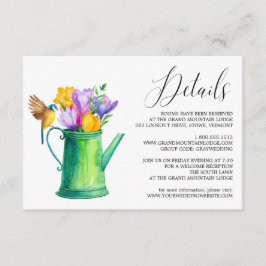 トレンディー散水缶花結婚の詳細 エンクロージャーカード