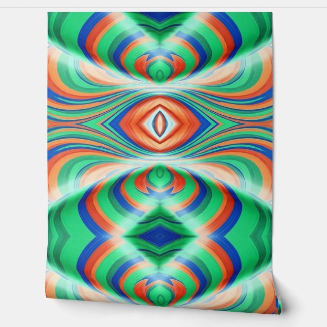 トレンディー数々のカラークラシックモダンデザイン 壁紙 (ほどく)