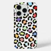 トレンディー数々のカラーLeopardファーエフェクトパターン Case-Mate iPhoneケース (裏面)