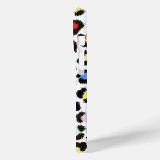 トレンディー数々のカラーLeopardファーエフェクトパターン Case-Mate iPhoneケース (裏面 / 左)