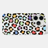 トレンディー数々のカラーLeopardファーエフェクトパターン Case-Mate iPhoneケース (裏面 (横))