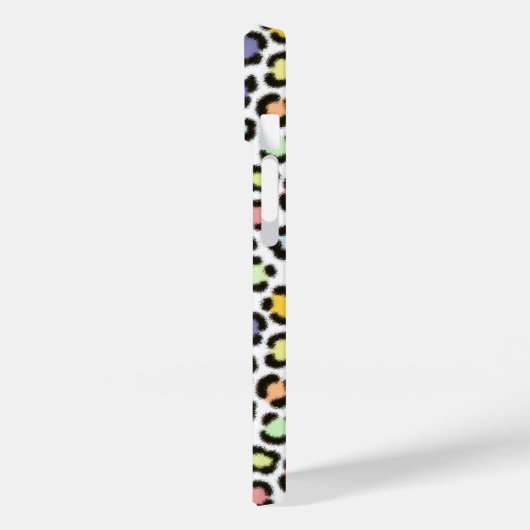 トレンディー数々のカラーLeopardファーエフェクトRptパターン Case-Mate iPhoneケース (裏面 / 左)