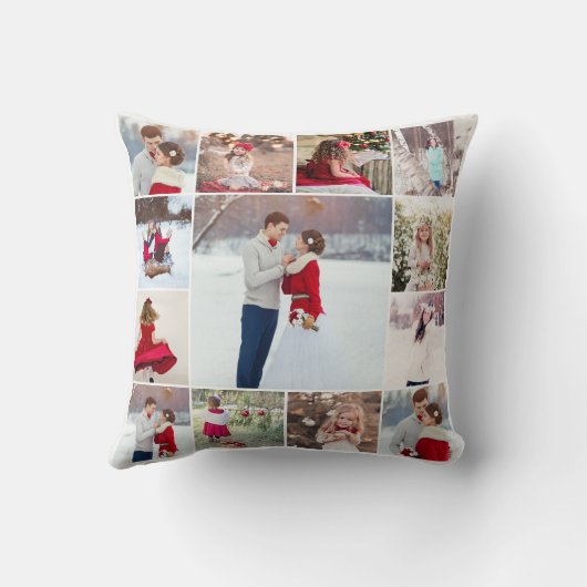 トレンディー数々の写真枕 クッション (裏面)