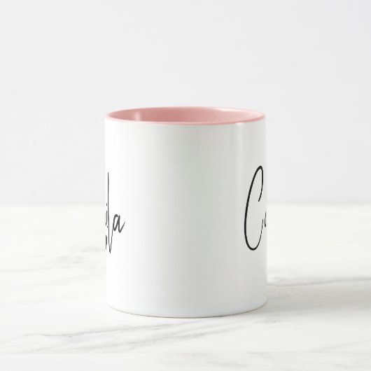 トレンディー文字カスタム大名モダンの評価 マグカップ (中央)