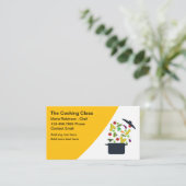 トレンディー料理クラスChef名刺。 名刺 (スタンド正面)