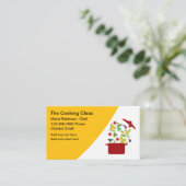 トレンディー料理クラスChef名刺。 名刺 (スタンド正面)