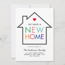 トレンディー新しい家の変更のアドレスハウス移動