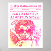 トレンディー新聞美術プリントガレンティンカスタムギフト ポスター (正面)