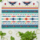 トレンディー族民族幾何学模様 キッチンタオル (折り畳み)