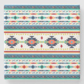 トレンディー族民族幾何学模様 ストーンコースター (正面)