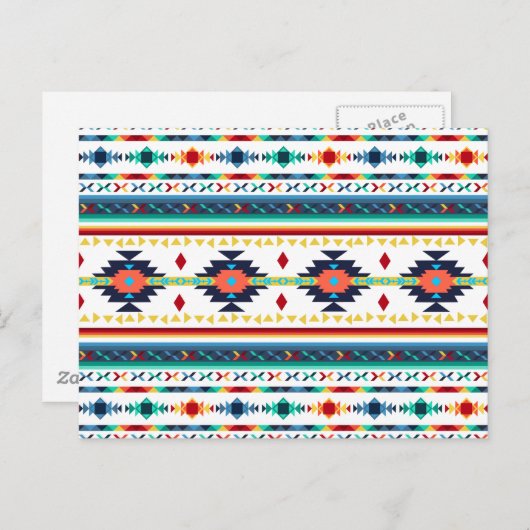 トレンディー族民族幾何学模様 ポストカード (正面/裏面)