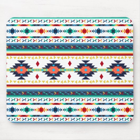 トレンディー族民族幾何学模様 マウスパッド (正面)