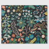 トレンディー明るい花のパターンの多くの種類のf ラッピングペーパー (フラット)