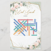 トレンディー春ボー赤面バラ金ゴールド単語検索 (裏面)