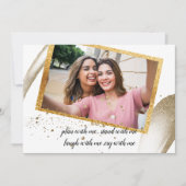 トレンディー書は私の花嫁のメイドInviteになる 招待状 (正面)