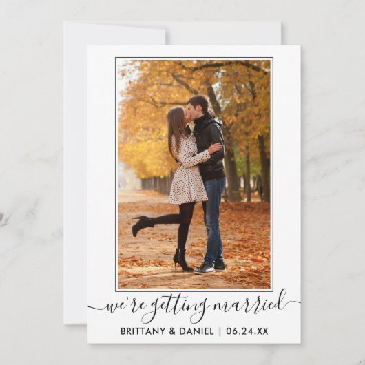 トレンディー書道の台本が結婚 セーブザデート (正面)