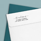 トレンディー書道スクリプトファミリー差出人住所 セルフインキングスタンプ