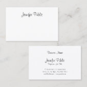 トレンディー書道手書きスクリプトエレガントトップ 名刺 (正面/裏面)