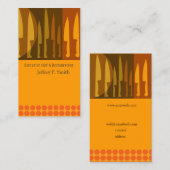 トレンディー最先端キッチン調理師シェフナイフ 名刺 (正面/裏面)