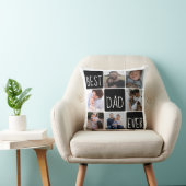 トレンディー最高のパパEver 6フォトコラージュ父の日 クッション (椅子)