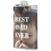 トレンディー最高のパパEver Father Day写真 フラスク (左)