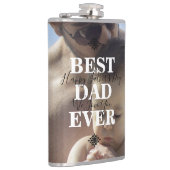 トレンディー最高のパパEver Father Day写真 フラスク (右)