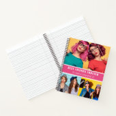 トレンディー最高のフレンズフォーエバーフォトコラージュ引用文 ノートブック (内部)
