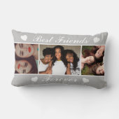 トレンディー最高のフレンズフォーエバー3枚コラージュ ランバークッション (裏面)