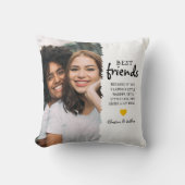 トレンディー最高のフレンズ写真と引用文 |ベスティーズ クッション (正面)