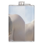 トレンディー最高の金ゴールドパパEver Father's Day写真 フラスク (裏面)