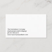 トレンディー服の表示 | ファッションショーケース 名刺 (裏面)