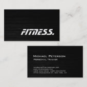 トレンディー木材トレーナースポーツフィットネス名刺 名刺 (正面/裏面)