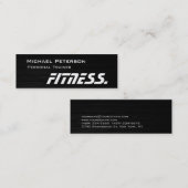 トレンディー木材トレーナーフィットネススキニービジネスカード スキニー名刺 (正面/裏面)