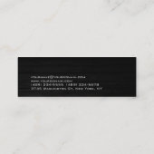 トレンディー木材トレーナーフィットネススキニービジネスカード スキニー名刺 (裏面)