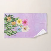 トレンディー柄の装飾にセットした贅沢なタオル バスタオルセット (ハンドタオル)